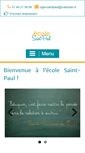 Mobile Screenshot of ecolestpaul.fr